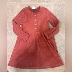 Girls Ribbed Dress